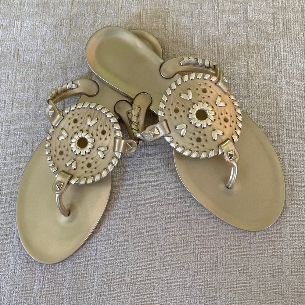 Jack Rogers size 8 gold